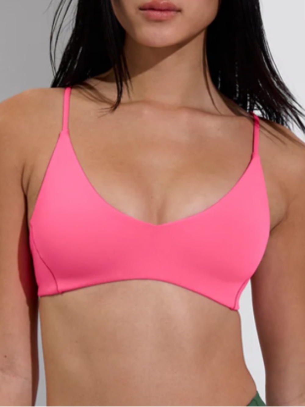 Left on Friday Sunday Bikini Top  Zinc Neon Pink